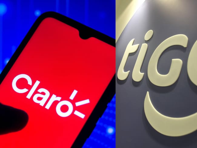 Millonaria multa a Claro por publicidad engañosa; a Tigo, por modificar contratos. Foto: Getty Images y Colprensa.