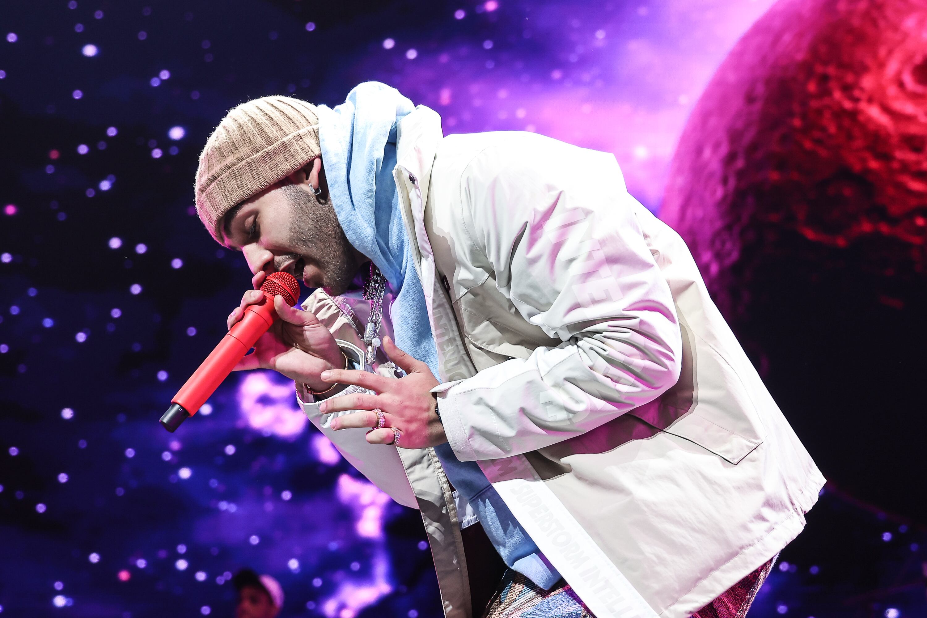 MIAMI, FLORIDA - DECEMBER 17: Manuel Turizo performs during the MiamiBash 2021 at FTX Arena on December 17, 2021 in Miami, Florida. (Photo by John Parra/Getty Images,)