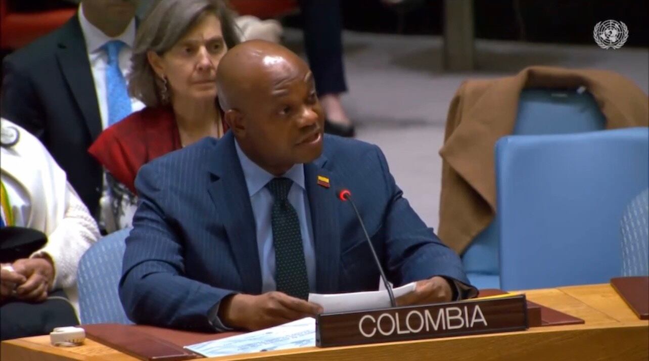 Luis Gilberto Murillo, canciller (e) | Foto: Captura de pantalla transmisión ONU