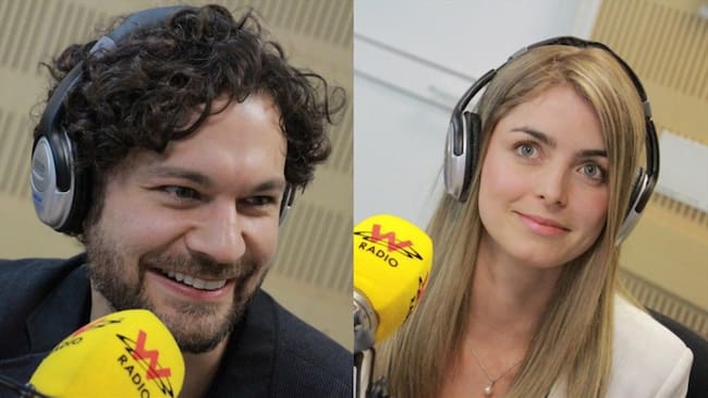 José Narváez y Cristina Hurtado en La W. Foto: La W con Vicky Dávila