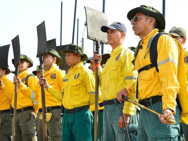 . para combatir incendios forestales en Cali