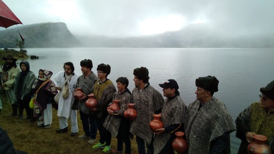 En el páramo de Sumapaz, los gobernadores de Boyacá, Cundinamarca, Huila, Meta,  Tolima y la alcaldesa de Bogotá se comprometieron con la defensa y preservación del páramo de Sumapaz  y otros ecosistemas. Foto: W