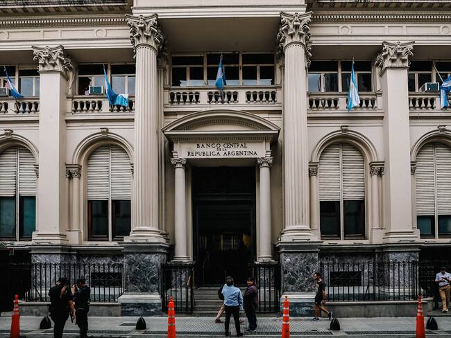 Fachada del Banco Central de La República Argentina. Imagen de referencia. Foto: EFE/Juan Ignacio Roncoroni