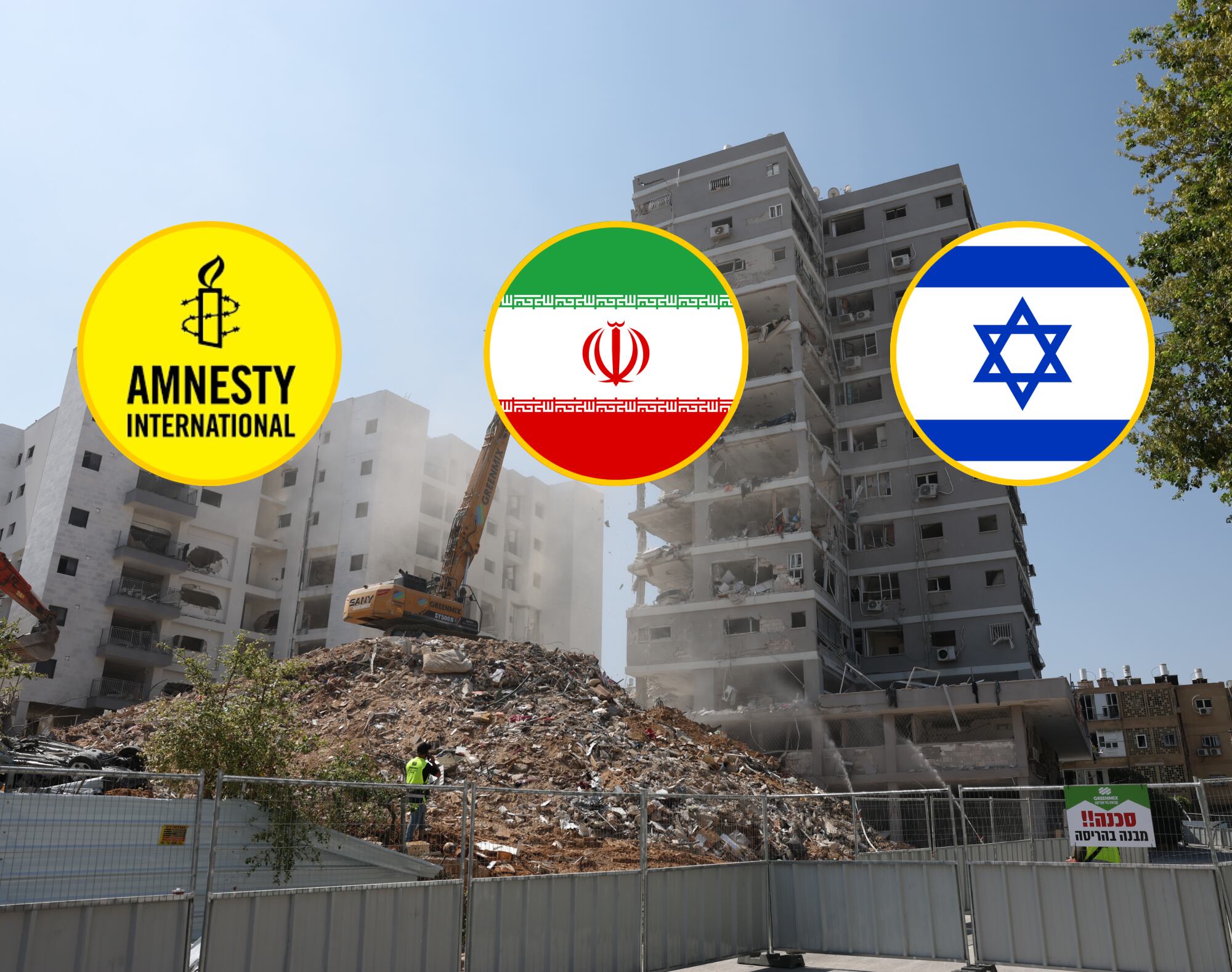 Amnistía Internacional denuncia el uso de bombas de racimo por parte de Irán contra Israel. Foto: EFE.