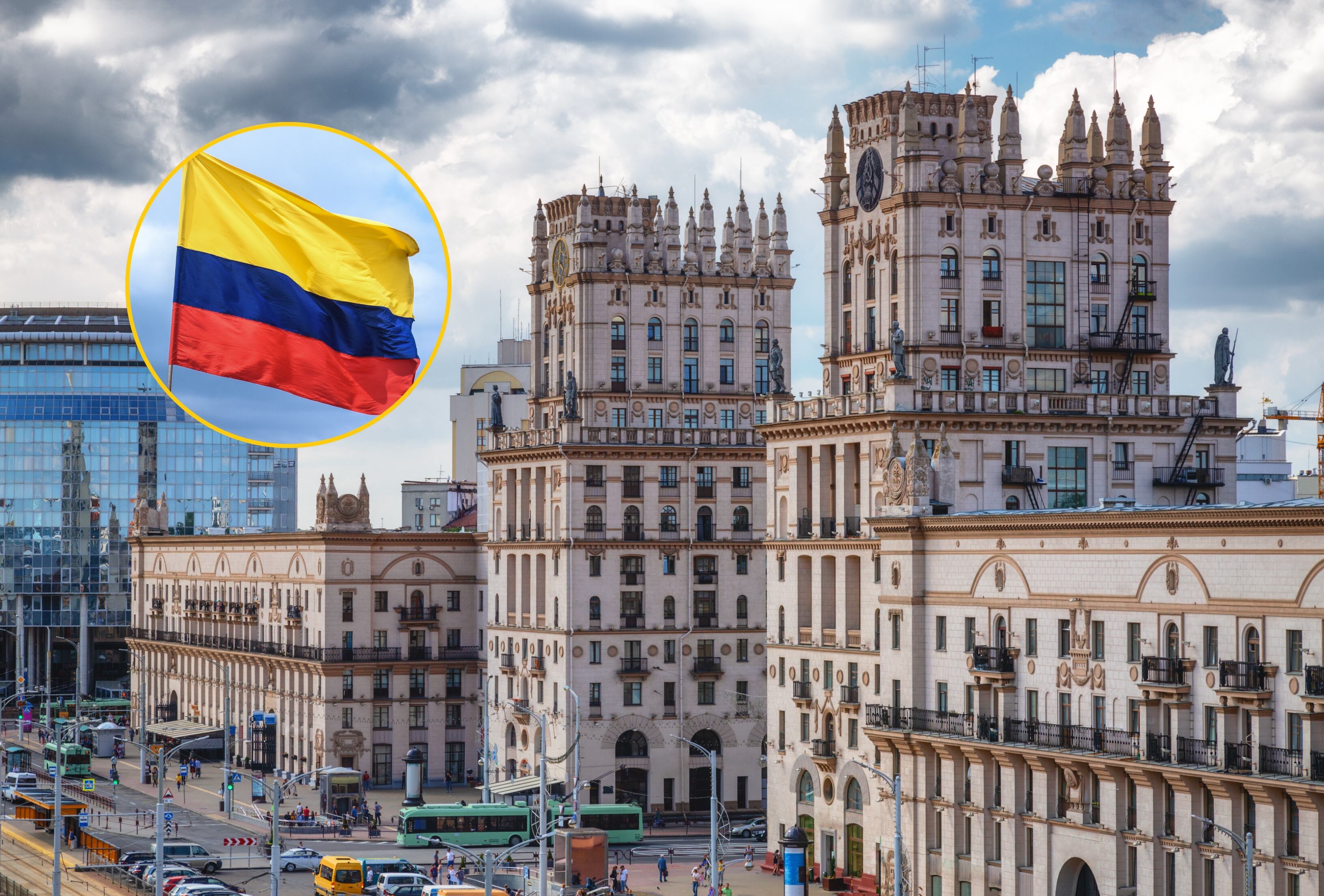 Minsk, capital de Bielorrusia, y Colombia. Fotos: Getty Images / Sir Francis Canker Photography, Sergey Alimov