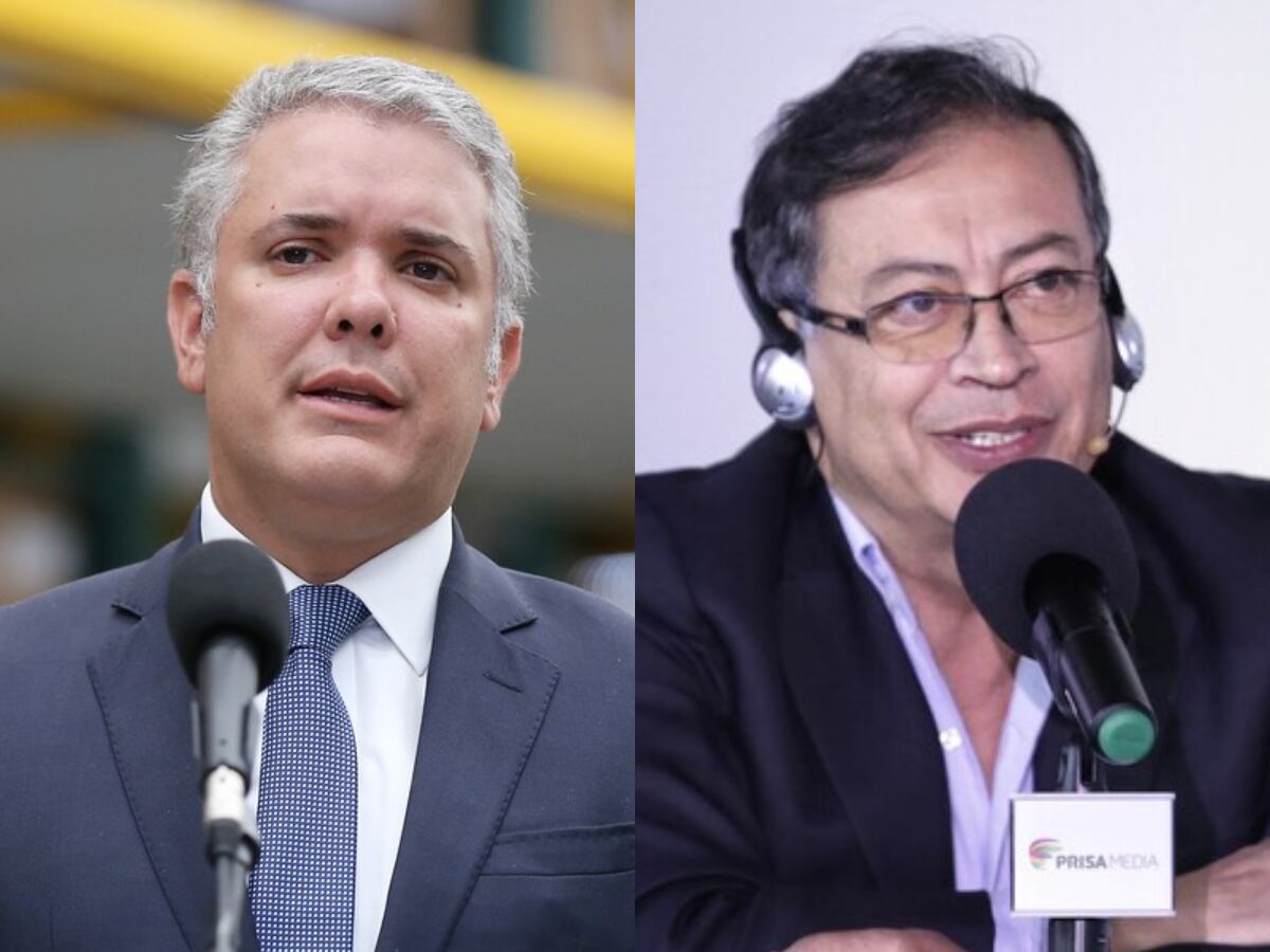 Iván Duque y Gustavo Petro.