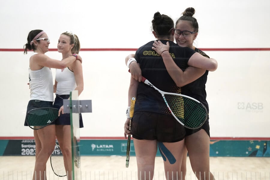 Colombia gana por primera vez título panamericano en dobles femenino de squash. Footo: Juegos Panamericanos Twitter.