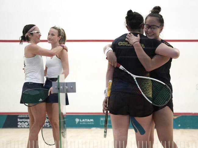 Colombia gana por primera vez título panamericano en dobles femenino de squash. Footo: Juegos Panamericanos Twitter.