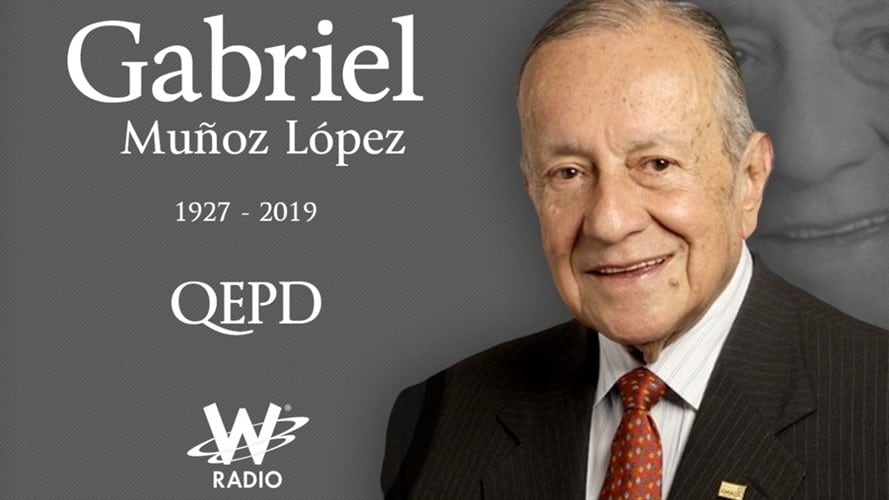 Falleció el periodista Gabriel Muñoz López. Foto: Redacción W Radio
