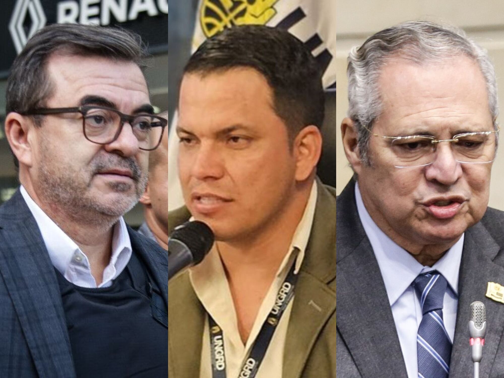 Olmedo López, Sneyder Pinilla e Iván Name. Fotos: suministradas.