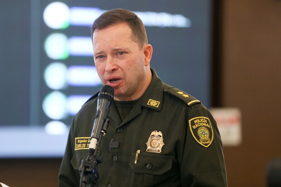 Director de la Policía Nacional, Carlos Fernando Triana. Foto: Colprensa - Lina Gasca