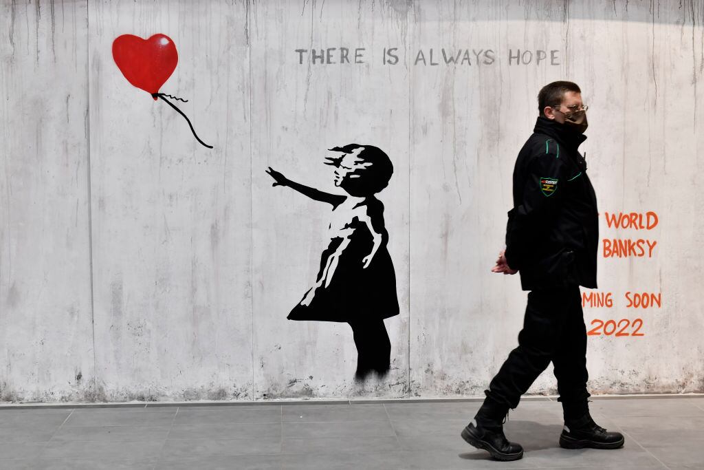 Banksy. (Photo by Stefano Guidi/Getty Images)