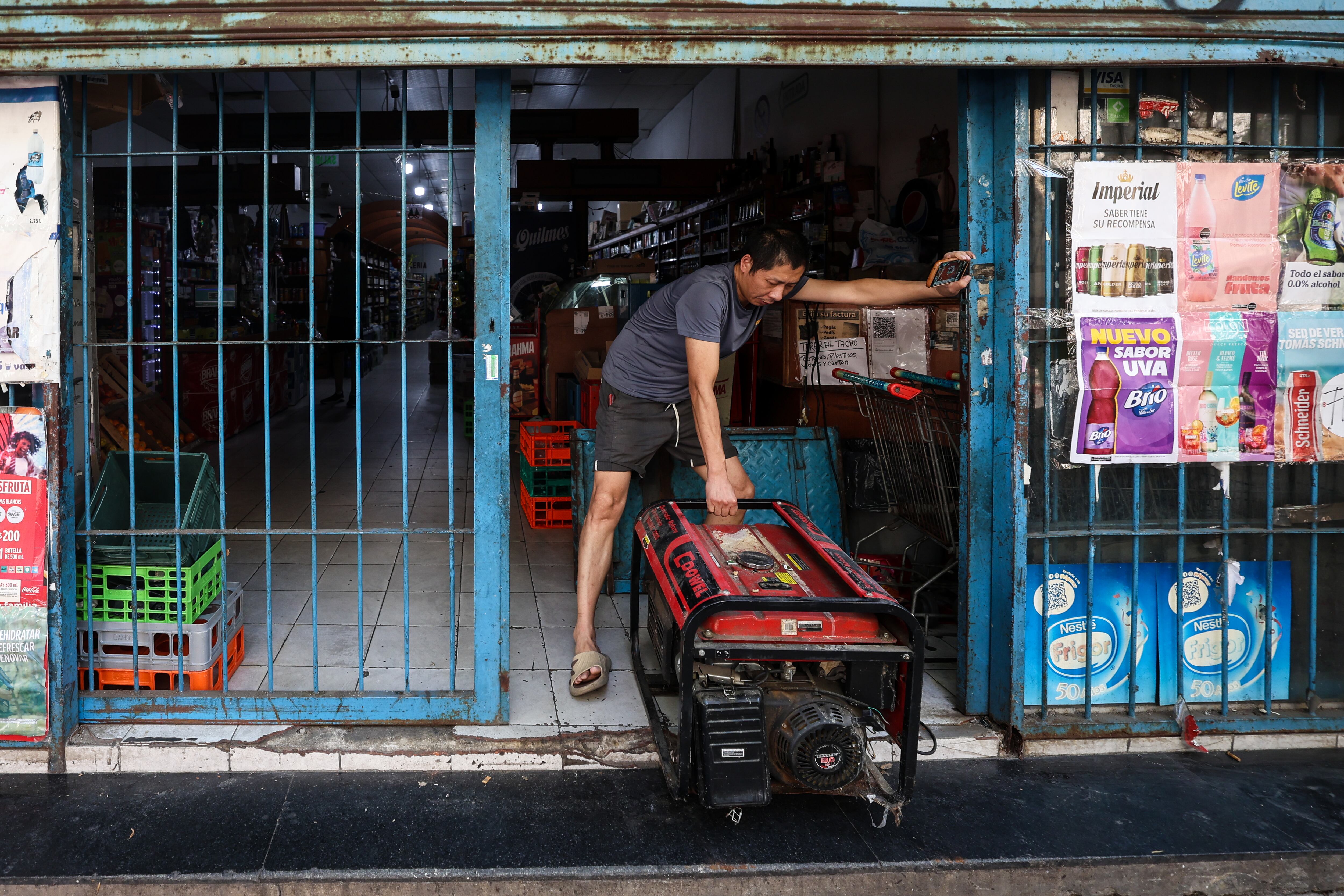 Apagón en Buenos Aires (Argentina). FOTO: EFE/Juan Ignacio Roncoroni