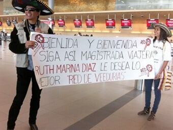 Foto: La presidenta de la Corte Suprema, Ruth Marina Díaz, realizó el viaje haciendo uso de un permiso remunerado de cinco días. COLPRENSA