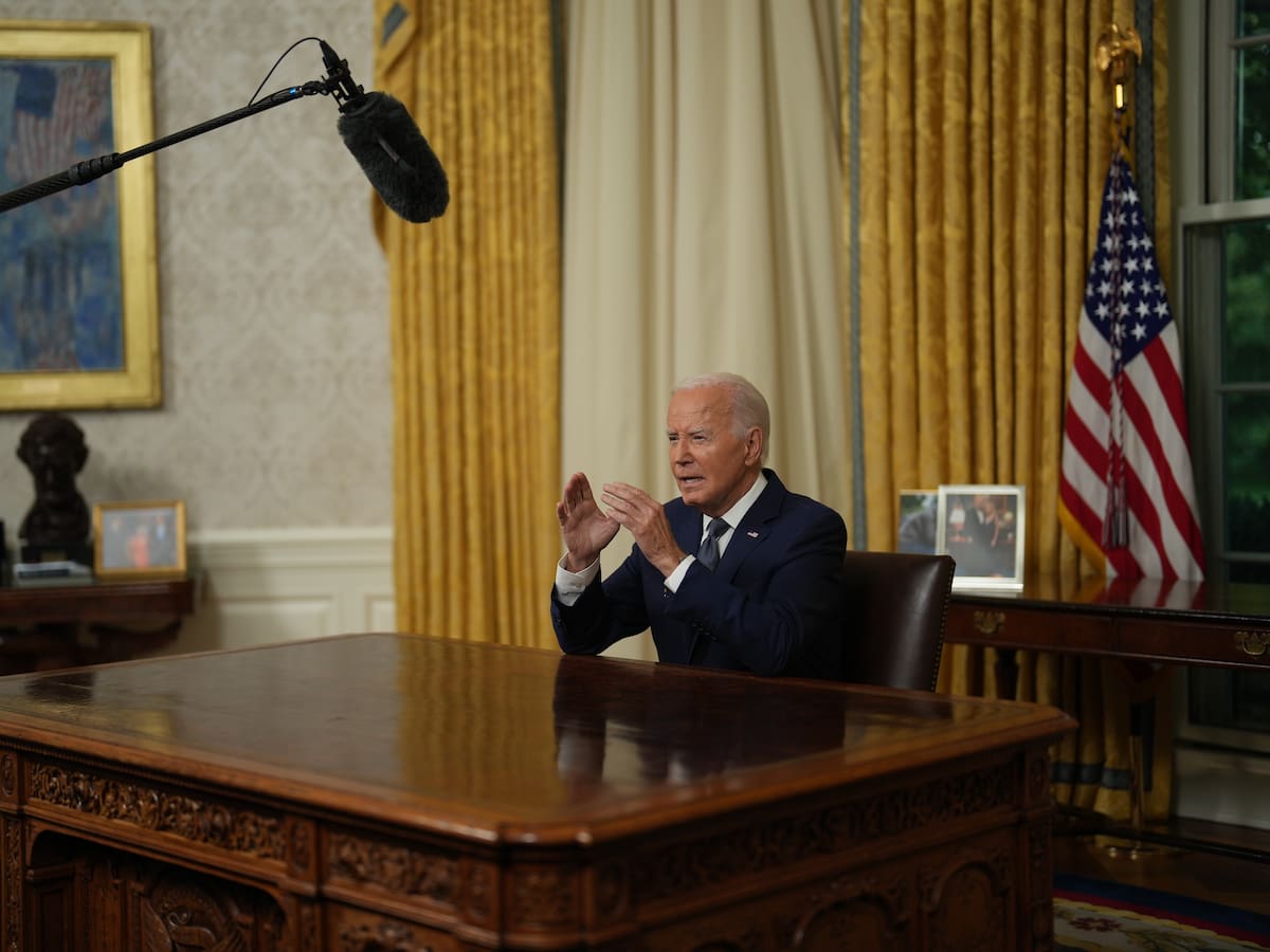 Biden instó a los estadounidenses resolver sus diferencias “en las urnas, no con balas”