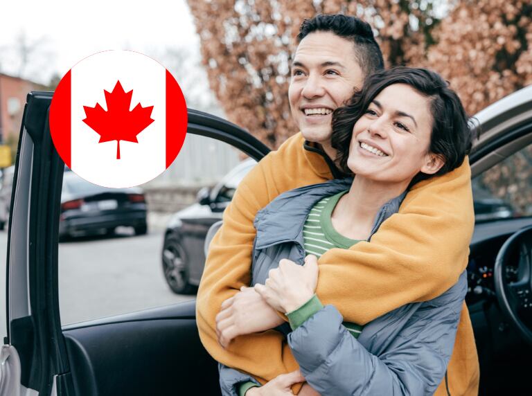 Pareja llegando a Canadá (Getty Images)