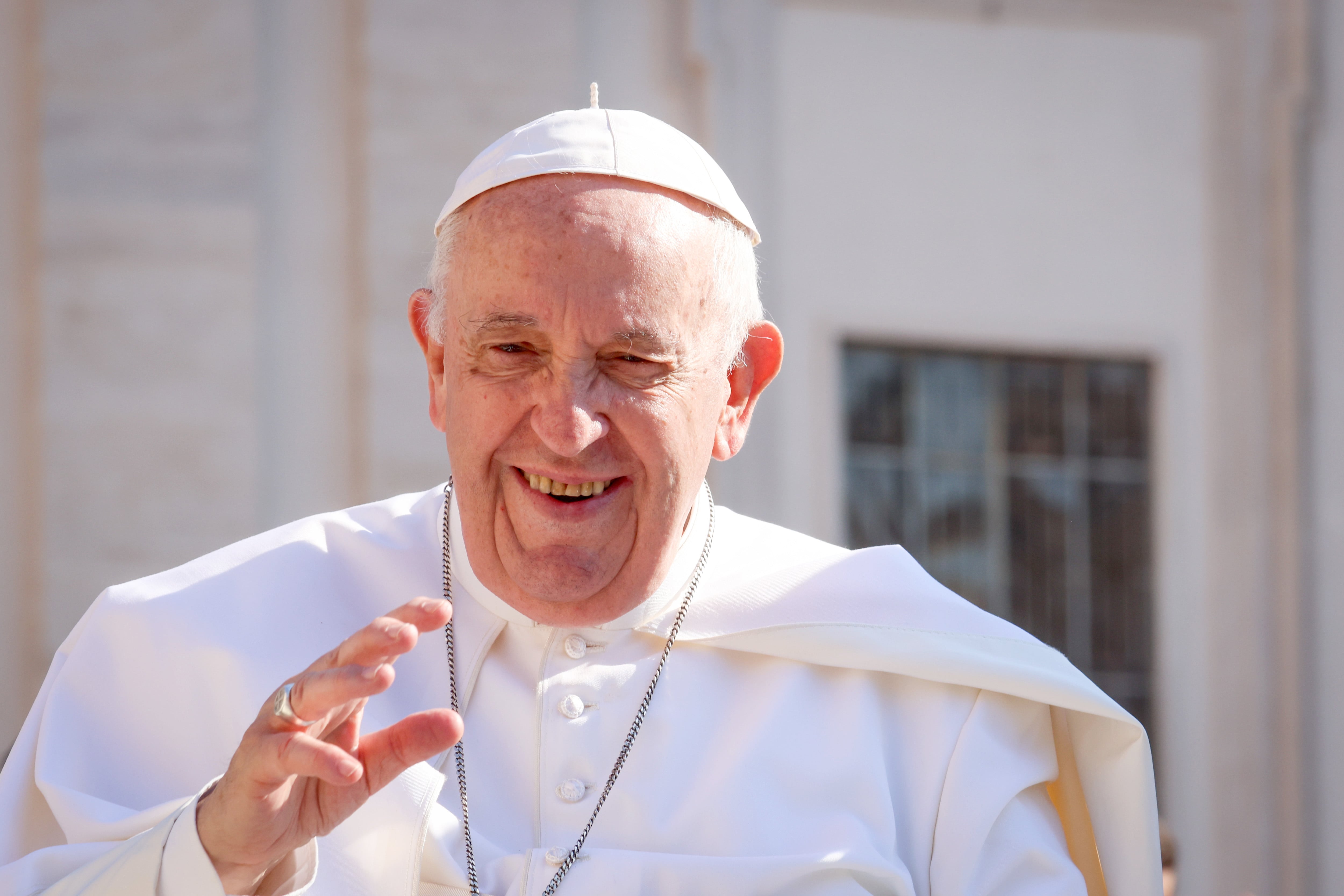 El papa Francisco desde la Ciudad del Vaticano. (Photo by Franco Origlia/Getty Images)