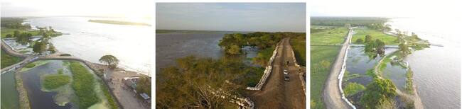 UNGRD trabaja para reducir las condiciones de riesgo en la vía Salamina El Piñón. Foto: Cortesía
