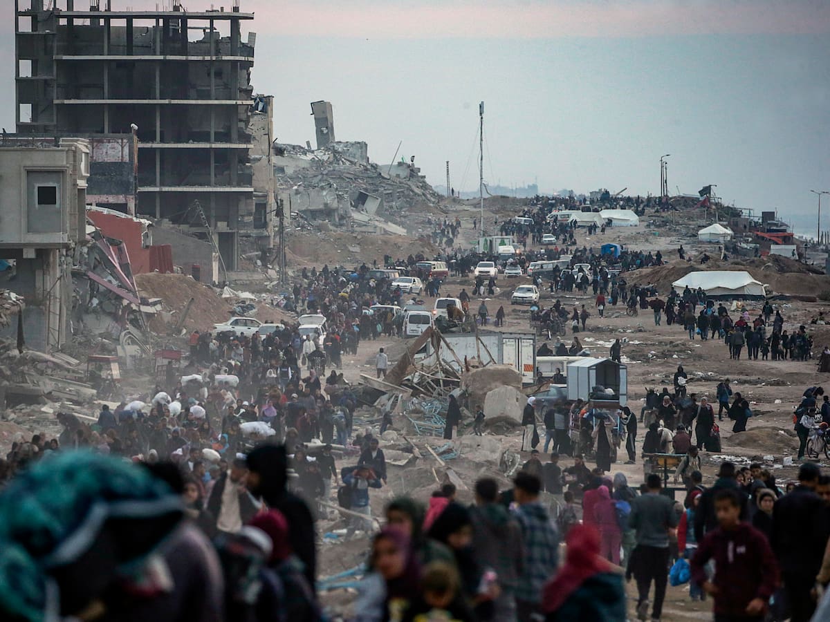 Más de 376.000 personas palestinas han regresado ya al asediado norte de la Franja de Gaza