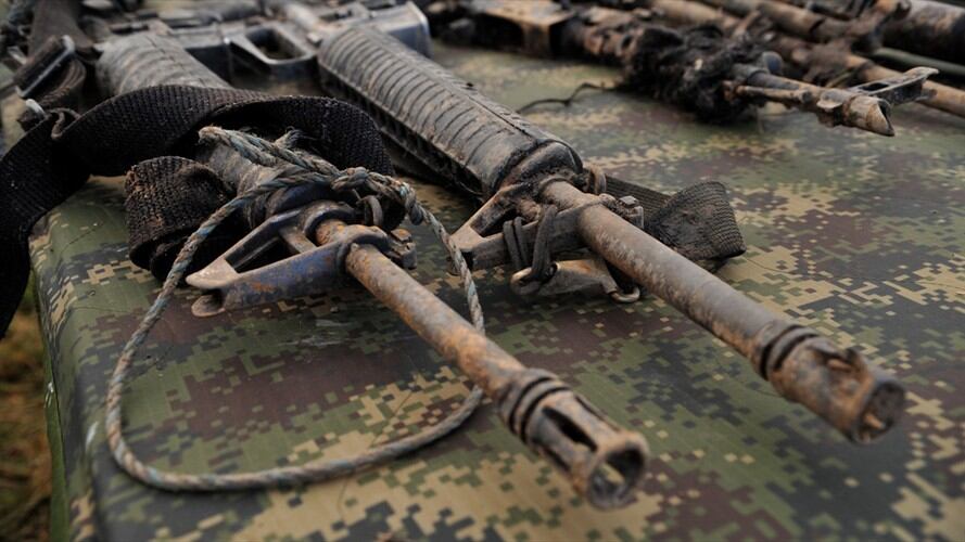 El material fue destruido de manera controlada por personal especializado del Grupo Antiexplosivos de la Seccional Tolima de la Fiscalía. Foto: Getty Images