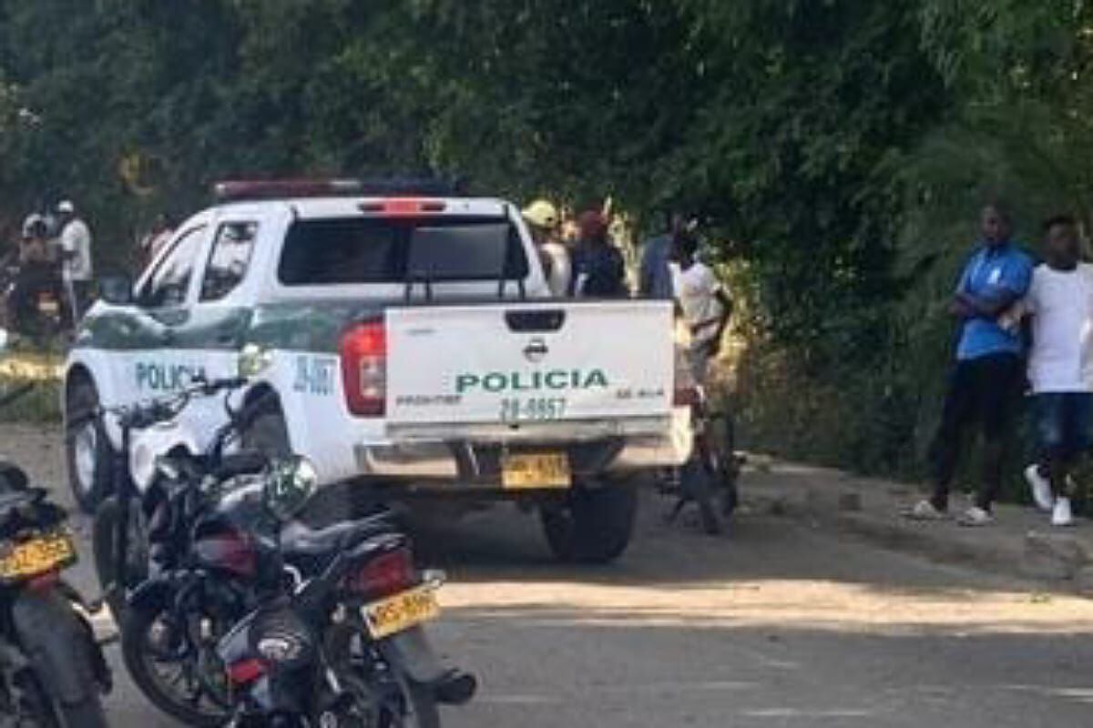 El uniformado afectado se encuentra fuera de peligro. Credito: Red de Apoyo Cauca.