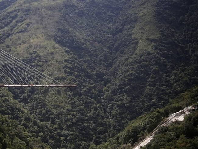 El desplome del puente Chirajara ocurrió el 15 de enero de 2018 en la autopista al Llano. Foto: Colprensa