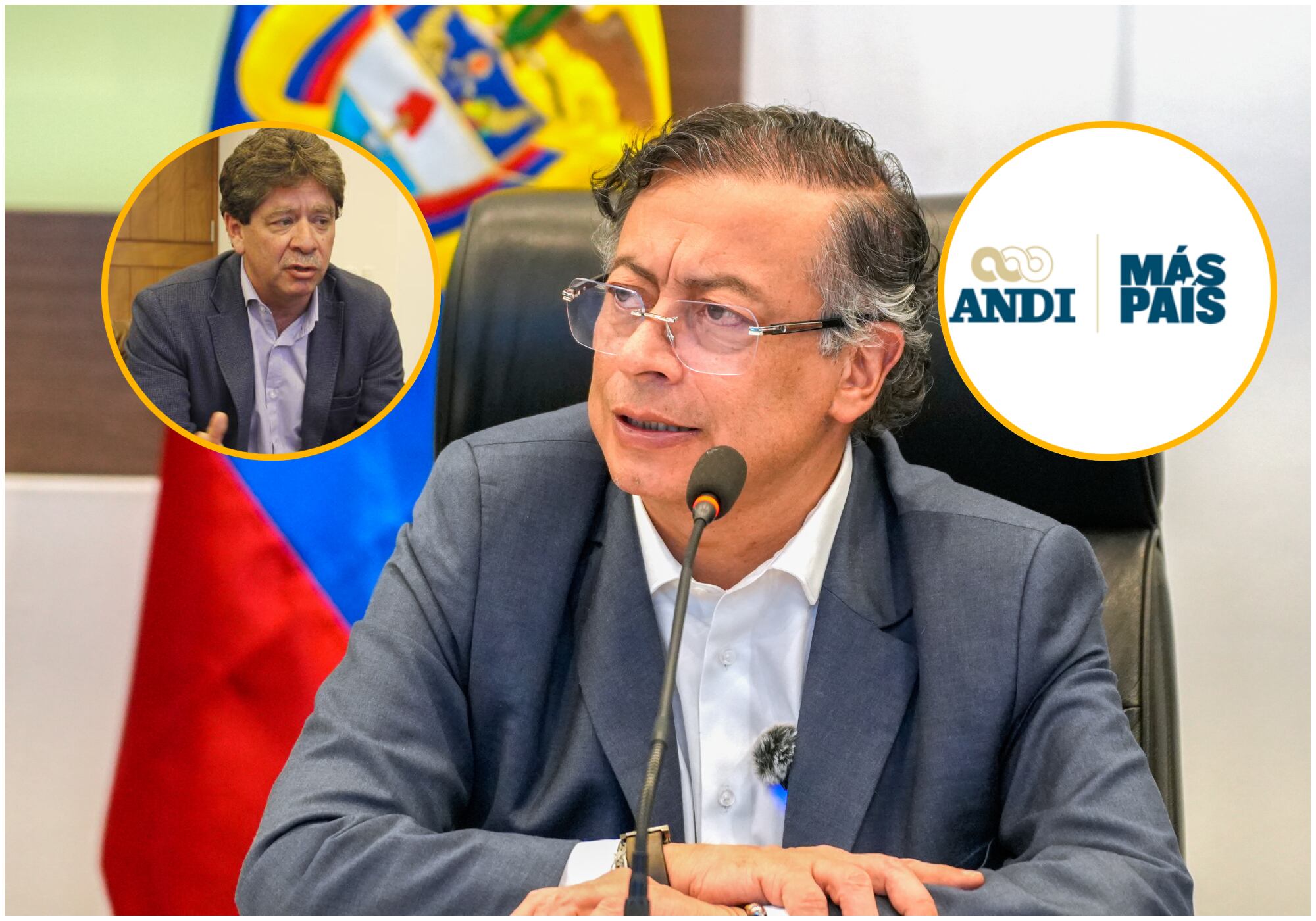 Consejo de Estado ordena a presidente Petro retractarse por señalamientos contra la ANDI en X. Foto: EFE/ Colprensa/ ANDI.