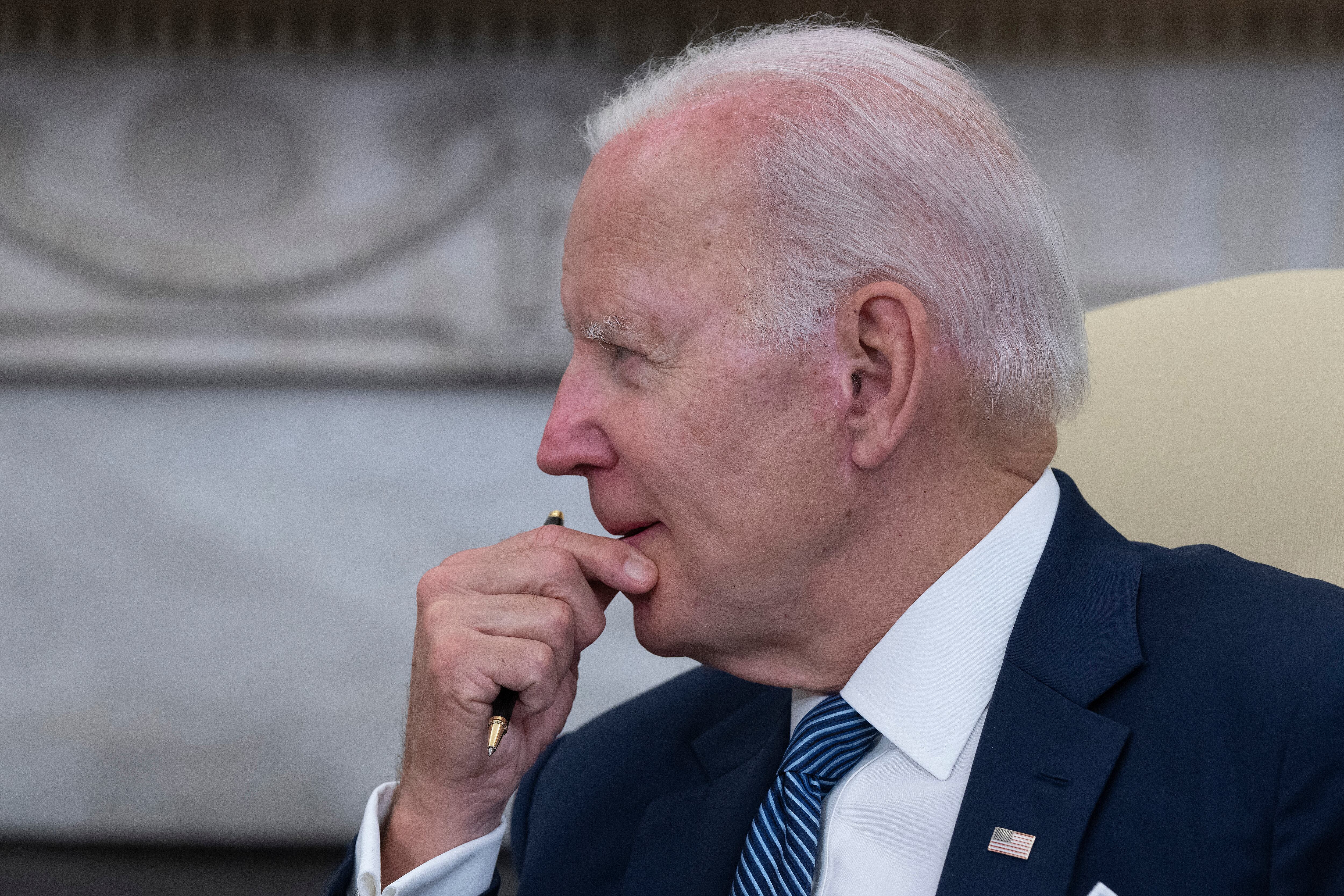 Joe Biden, el presidente de Estados Unidos, desde la Casa Blanca. (Photo by Chris Kelponis-Pool/Getty Images)
