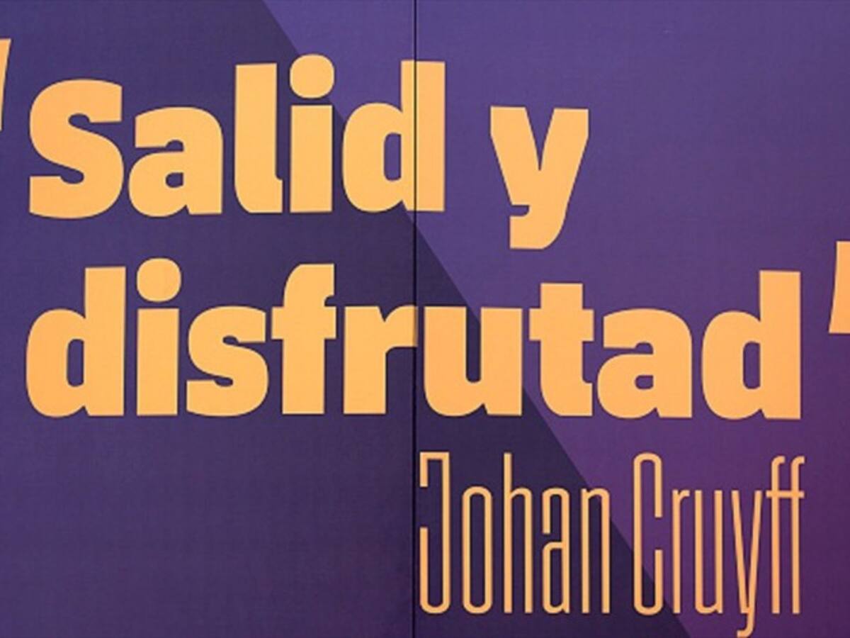 Así se ve la estatua de Johan Cruyff en el Camp Nou