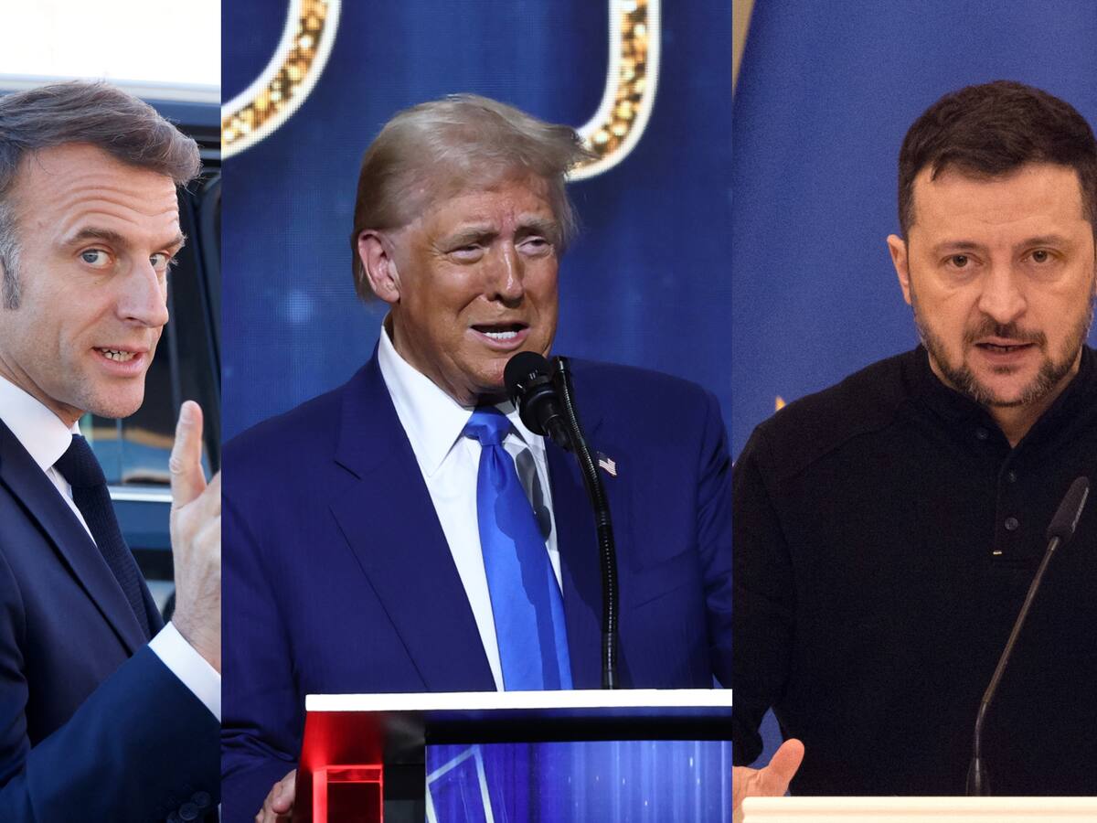 Macron informó a Trump de conversaciones en París con Zelenski y otros líderes europeos