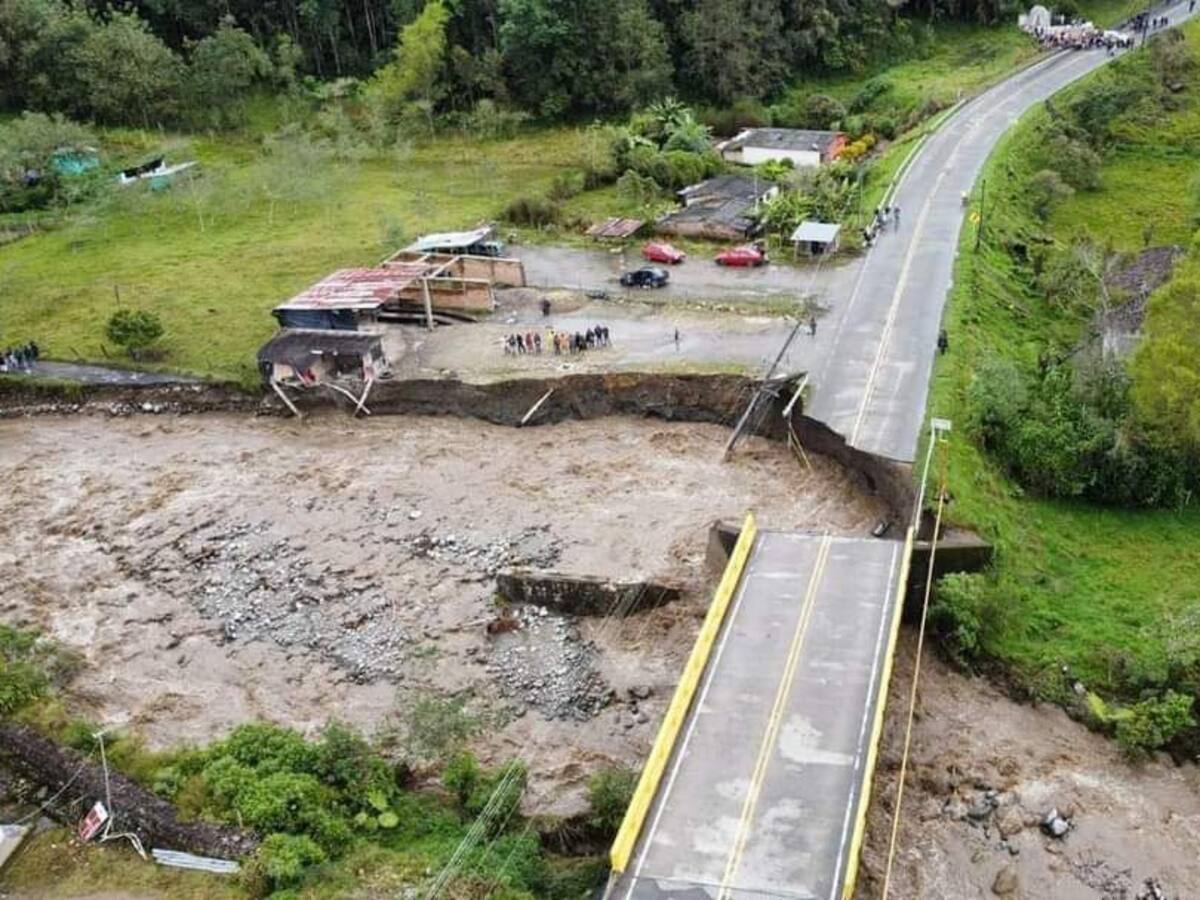Invierno arrasó con carretera que comunica a Nariño con Putumayo