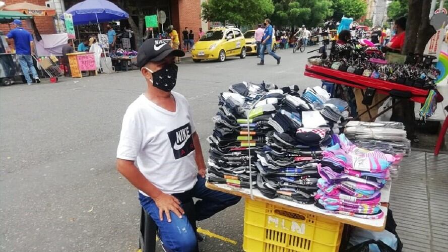 Vendedores informales buscan volver al centro de Cúcuta. Foto: Cortesía