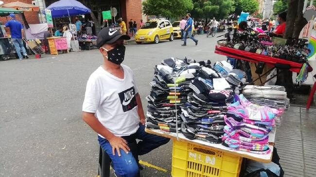 Vendedores informales buscan volver al centro de Cúcuta. Foto: Cortesía