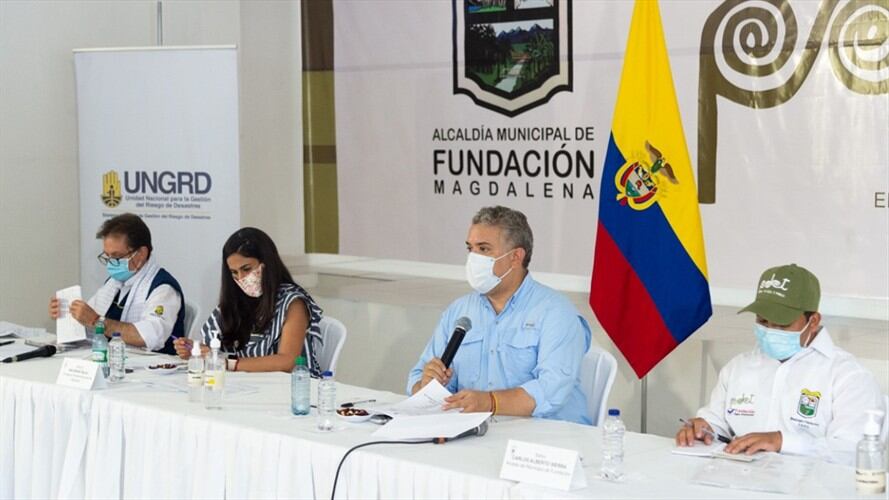 El PMU reunió a funcionarios de entidades nacionales y departamentales. Foto: Prensa Presidencia