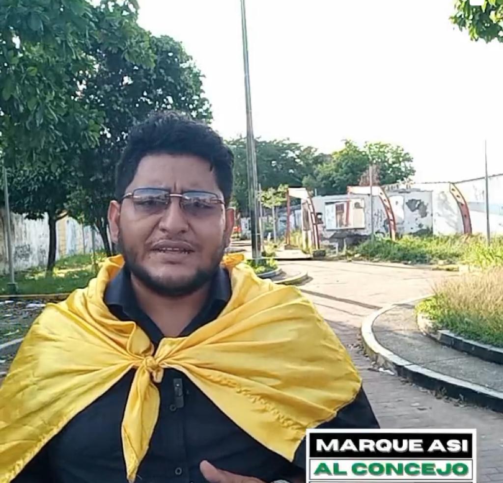 Milton Ardila, candidato al concejo de Barrancabermeja. Foto: Facebook Live