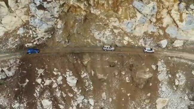 La emergencia se registró en el kilómetro 57+400 de la vía Popayán – Inzá – La Plata. Foto: Invías