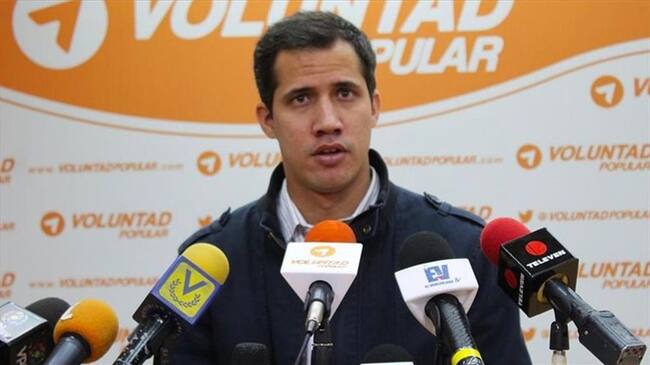 El diputado de la Asamblea Nacional y dirigente del movimiento opositor Voluntad Popular, Juan Guaidó. (Mesa de Unidad Nacional). Foto: Agencia Anadolu
