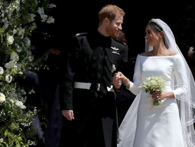 El hijo menor de Lady Di contrajo matrimonio en 2018 con la actriz estadounidense Meghan Markle . Foto: Getty Images