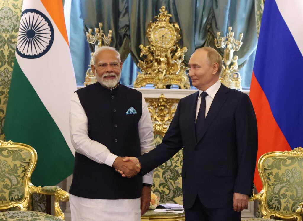 Vladimir Putin y Narendra Modi. (Photo by Contributor/Getty Images)