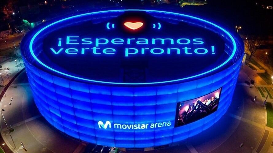 El Movistar Arena reabre sus puertas con todas las medidas de bioseguridad. Foto: Facebook @MovistarArenaCo