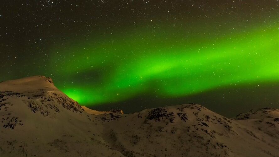 Aurora boreal en Laponia, Finlandia . Foto: Referencia Getty