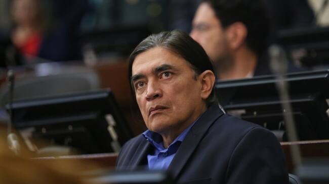 Senador de la República Gustavo Bolívar. Foto: Colprensa - Camila Díaz