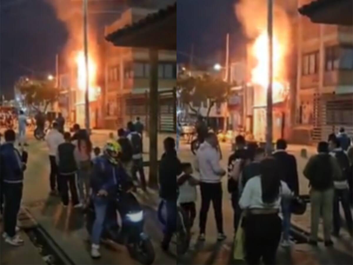 Video: reportan incendio en una fábrica de extintores en Bosa, al sur de Bogotá