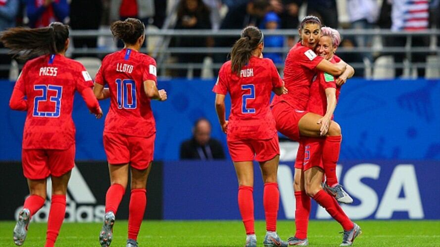 EEUU logra récord goleador en un Mundial femenino con 13-0 a Tailandia. Foto: Getty Images
