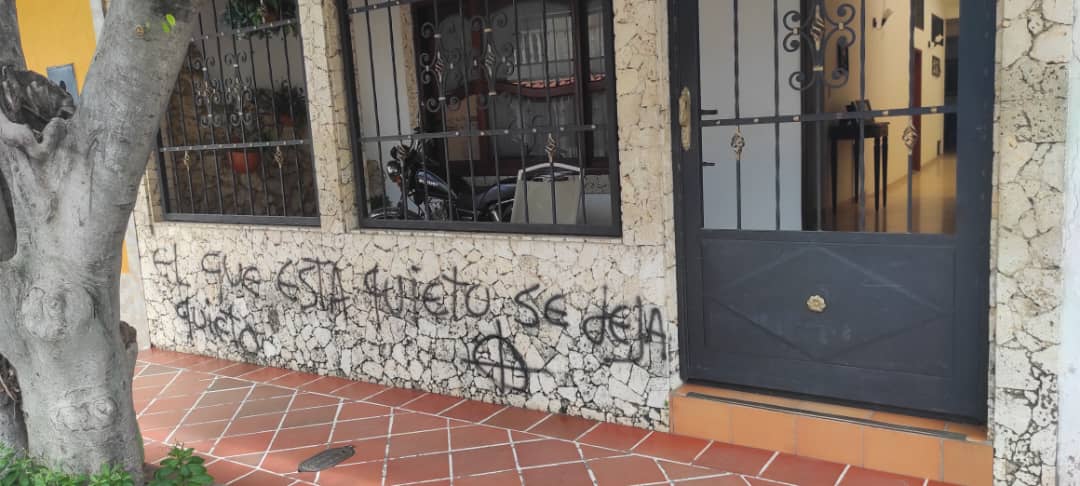 Casas de opositores venezolanos en zona de frontera fueron vandalizadas. Foto: Cortesía.