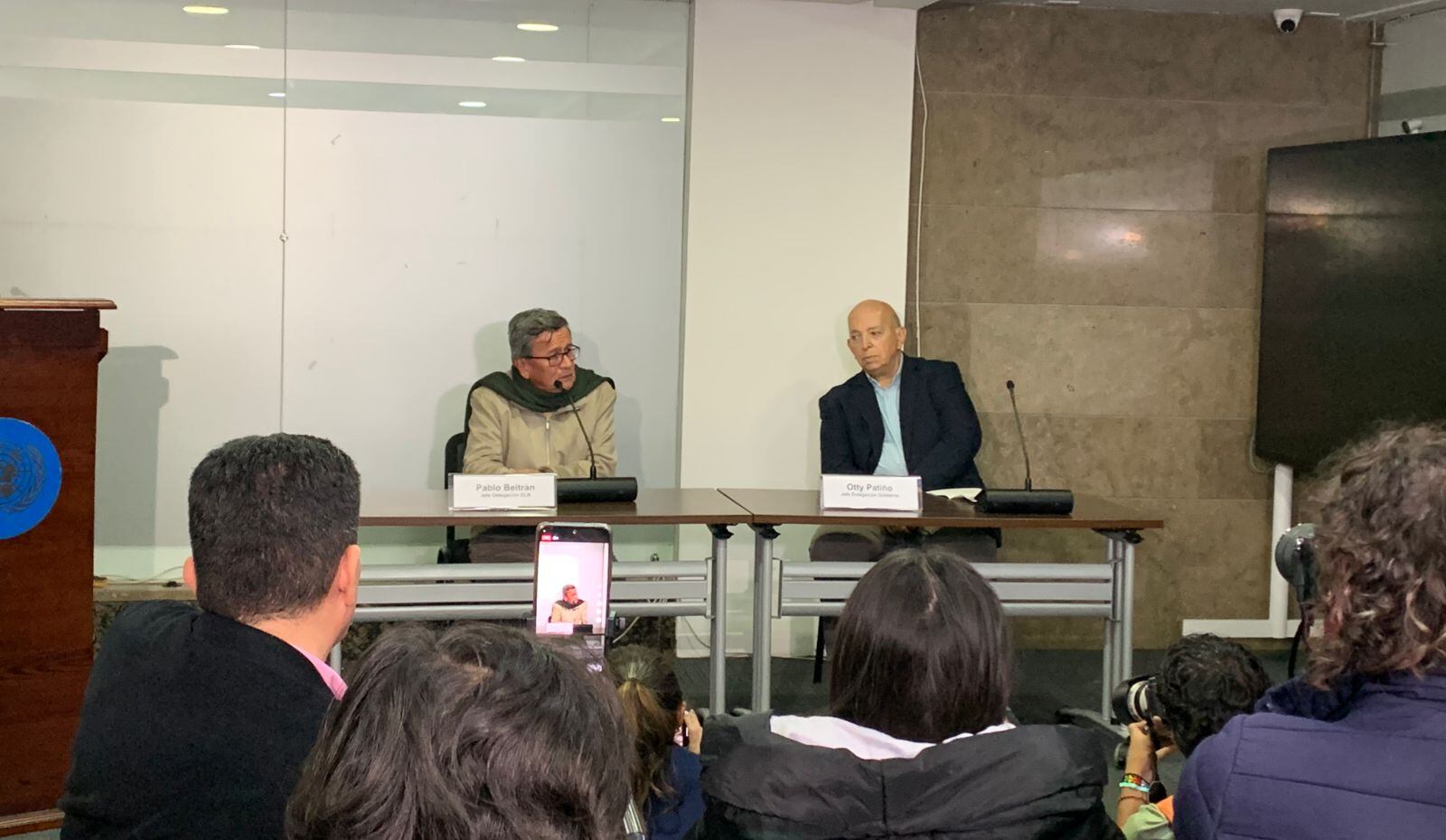 Pablo Beltrán y Otty Patiño. Foto: Archivo