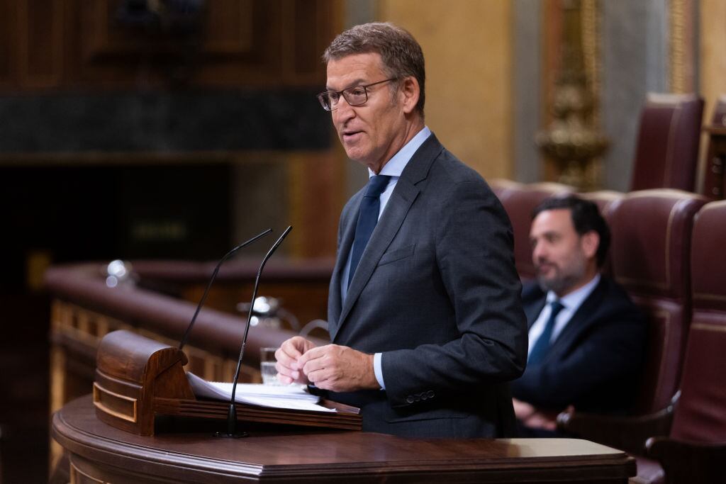 Líder conservador Alberto Núñez Feijóo. Foto: Getty Images.