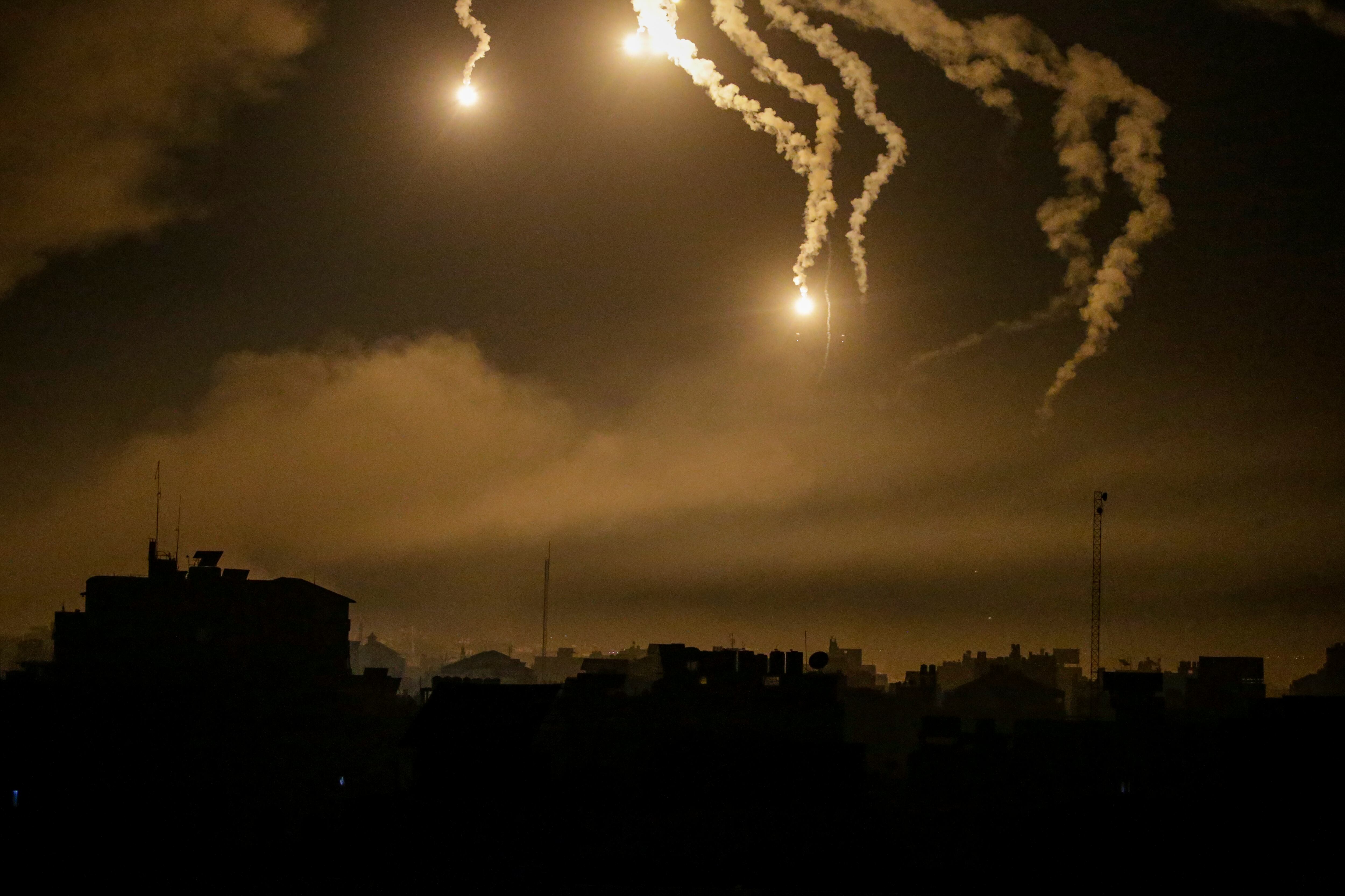 Misiles dirigidos a Gaza. Foto: EFE.