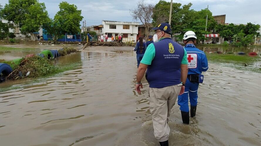 Desde el Centro de Investigaciones Oceanográficas e Hidrográficas (CIOH) indicaron que las lluvias seguirán en las próximas horas. Foto: Cortesía Alcaldía de Cartagena.