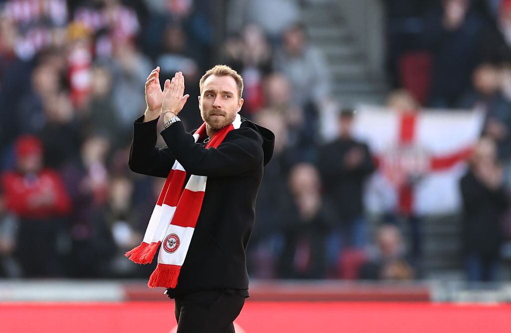 Christian Eriksen en Brentford (Photo by Ryan Pierse/Getty Images)